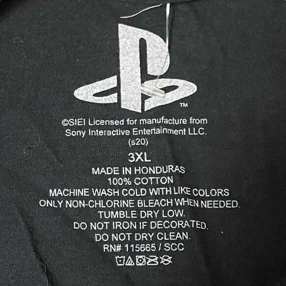 PlayStation T-Shirt Mens 3XL Black Cotton Video Gamer Japanese Retro Novelty - Picture 5 of 9